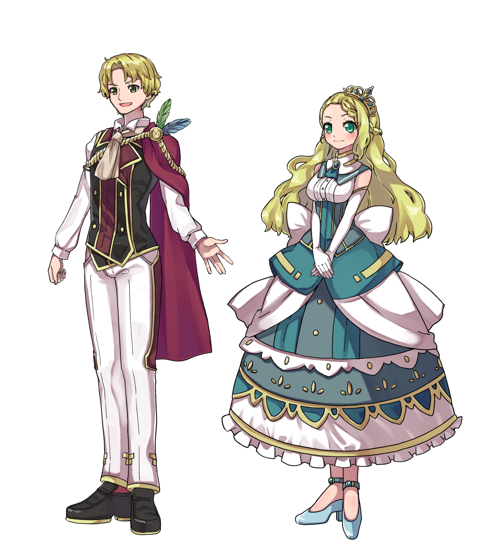 ファンタジーキャラクター 立ち絵素材 王族 [レンシレンジ教室]