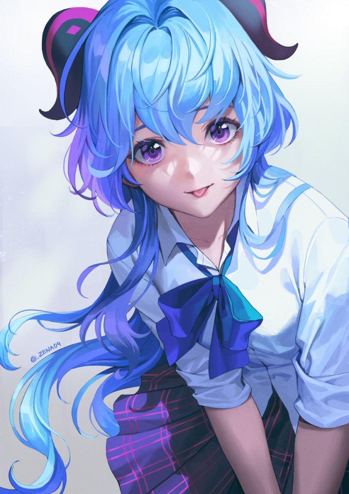 【微绅士】【二次】青髪女子画像　その３１